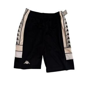 Kappa Shorts Boys Slim Fit Size 12 YXL Black Grey Silver Beige New